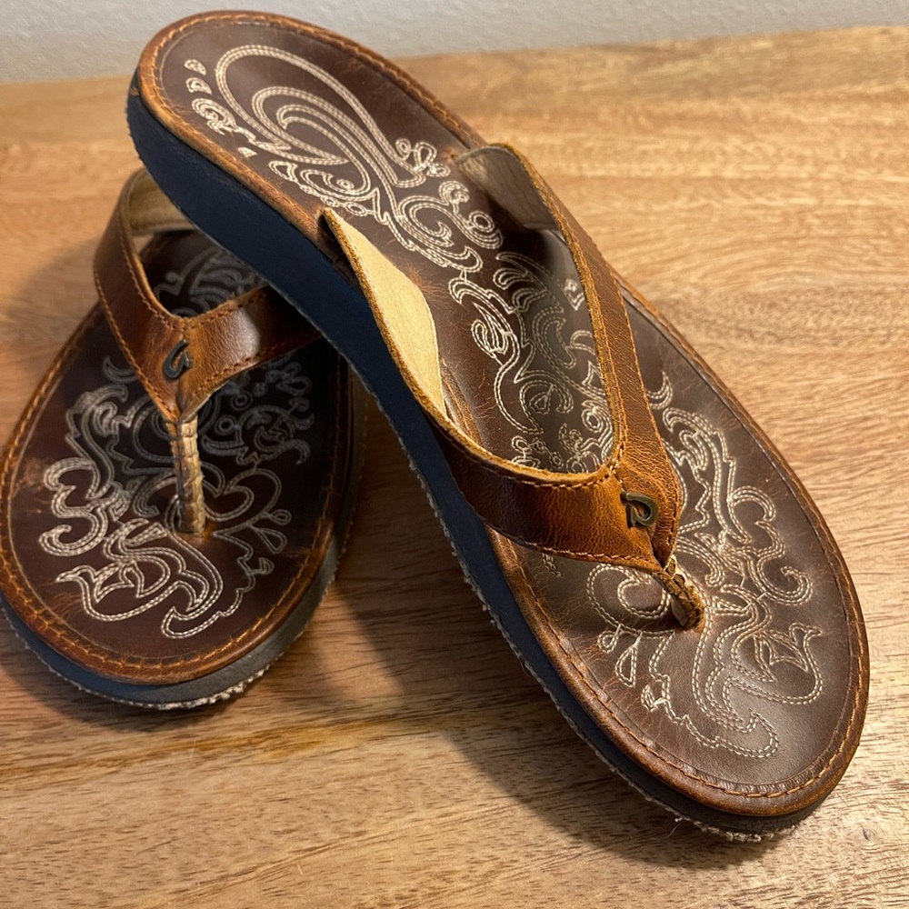 EUC OkuKai leather thong sandals 6